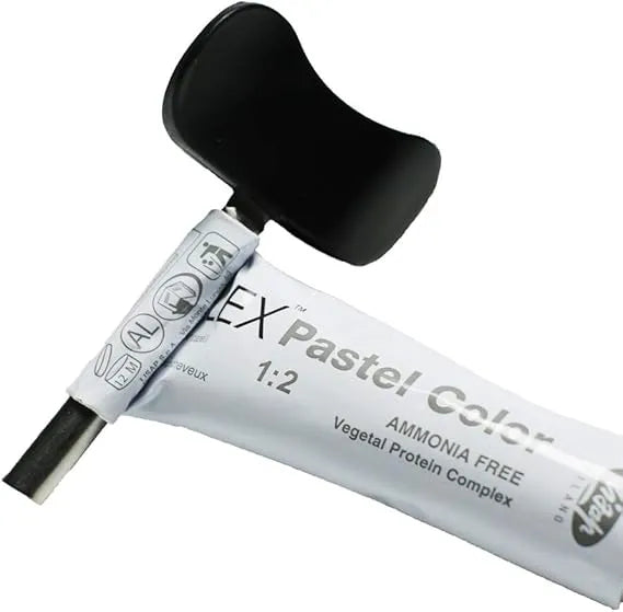Tube of Flex Paste Color with Soft 'N Style color key on a white background