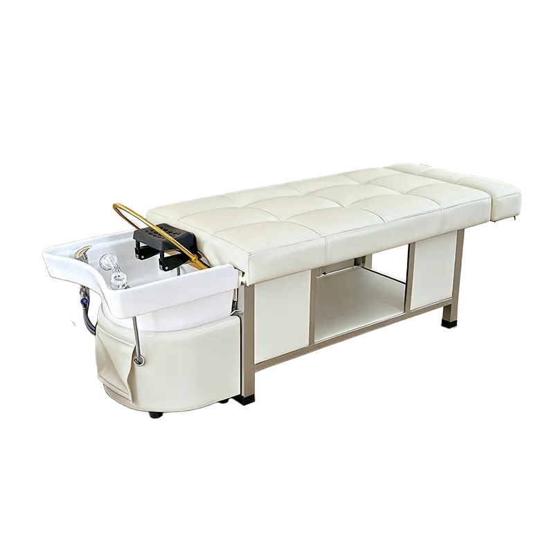Image of the light cream SSW 611-1D Fresh Water Japanese Head Spa Massage Bed