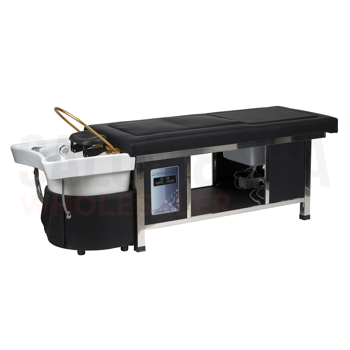 Main image of the black SSW 611-4 Japanese Head Spa Massage Bed.