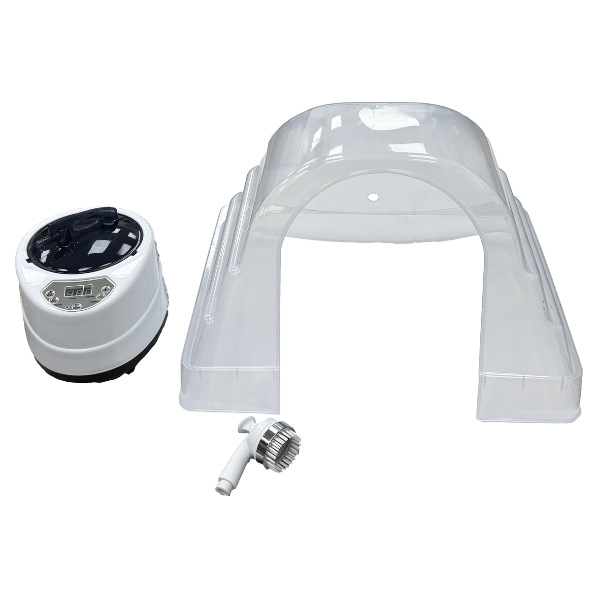 Included accessories on the SSW 6116NP Fresh Water Non-Portable Japanese Head Spa Shampoo Bowl.