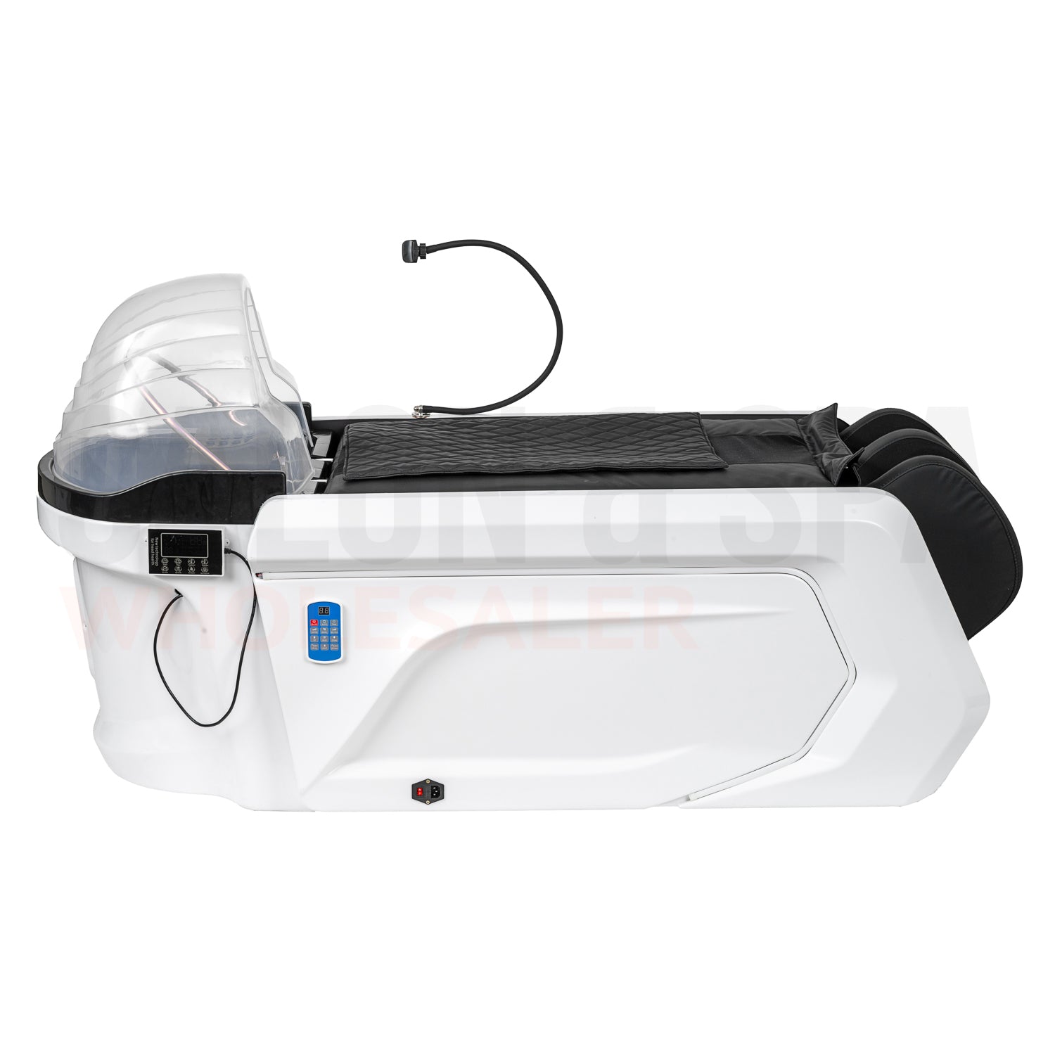 Profile view of the SSW A029 Japanese Head Spa Massage Bed.