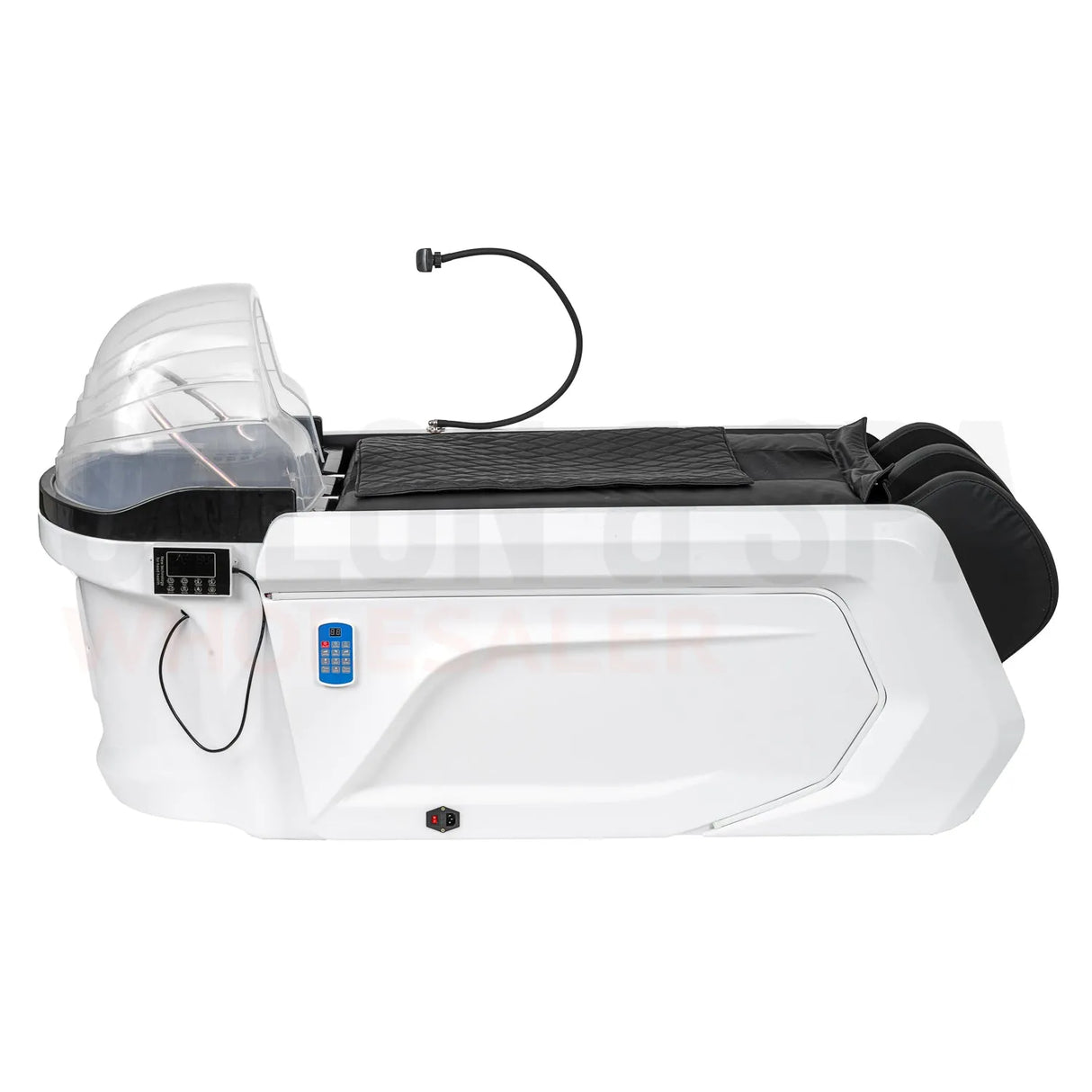 Profile view of the SSW A029 Japanese Head Spa Massage Bed.