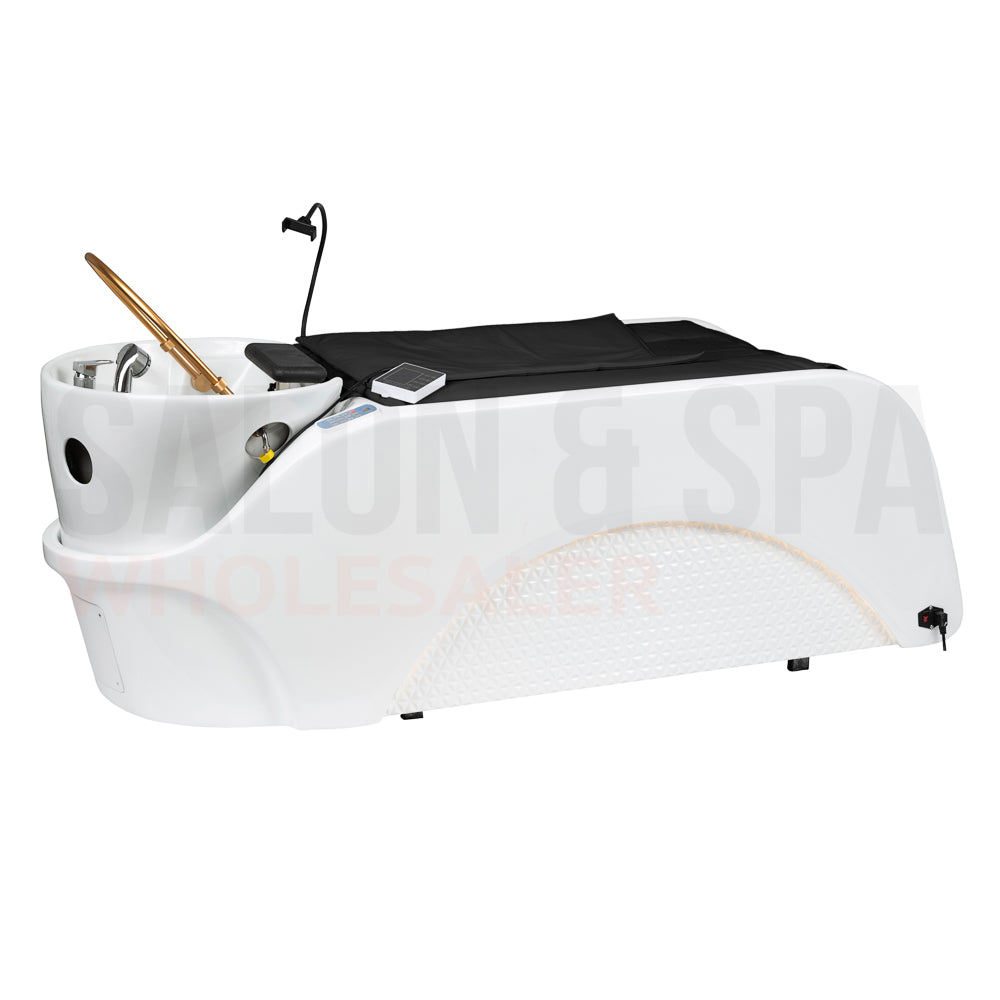 Image of the black SSW A035 Japanese Head Spa Massage Bed.