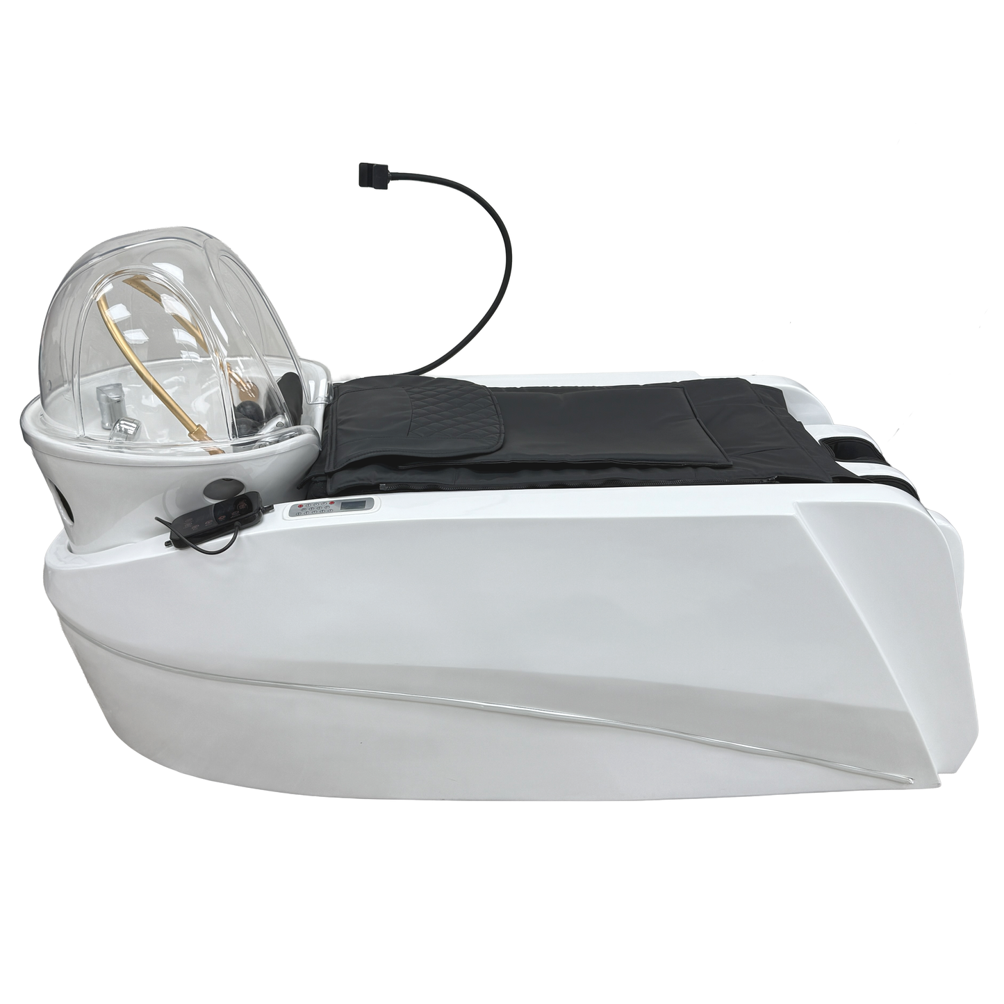 Profile view of the SSW B043 Japanese Head Spa Massage Bed.