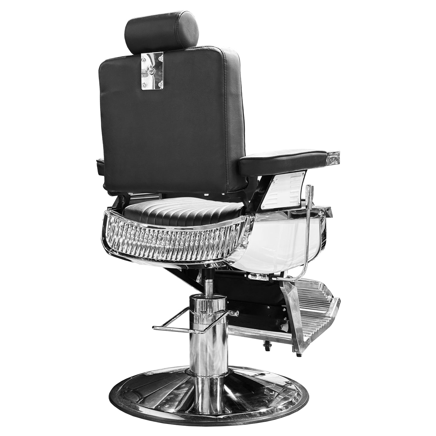 Rear view of the DK-88039ST barber chair from SSW.
