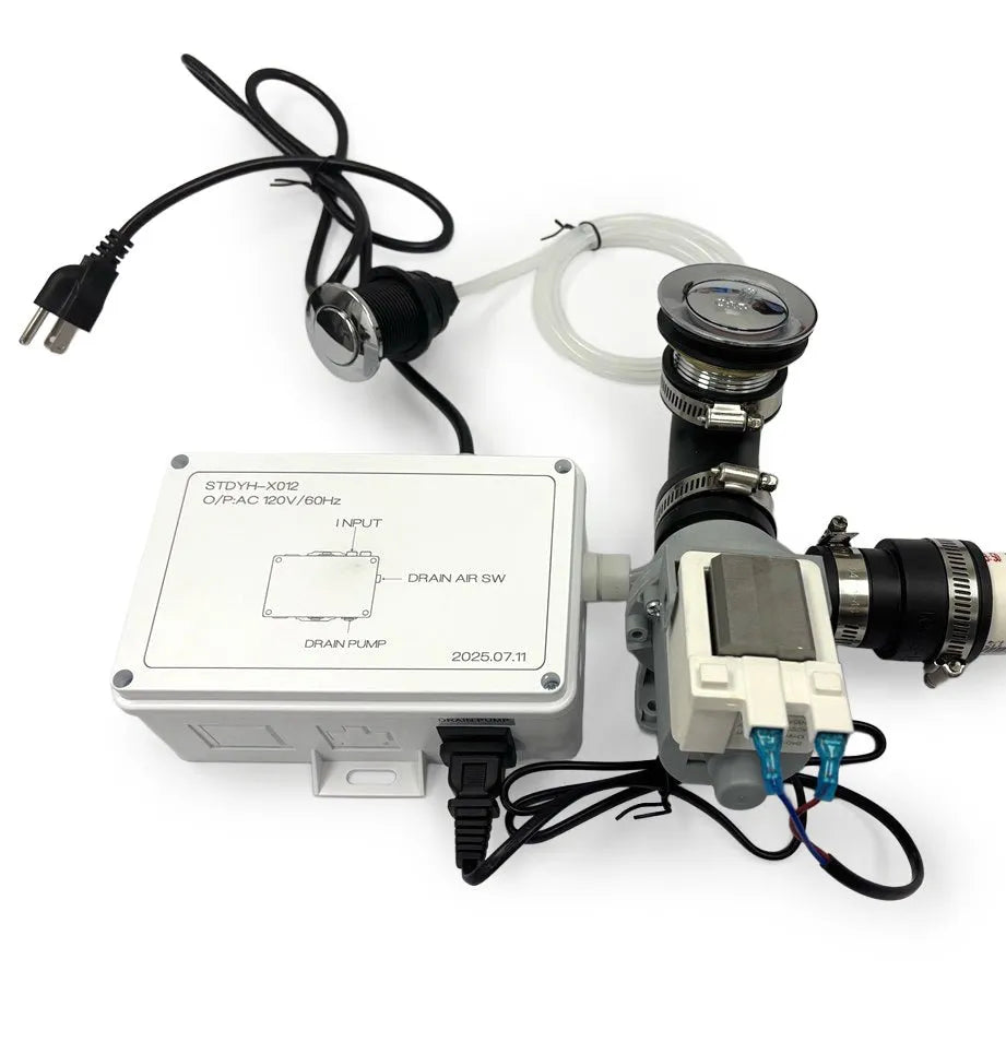 Main image of the SSW Replacement Drain Pump Kit for Head Spa Shampoo Bowls - only compatible with select models.