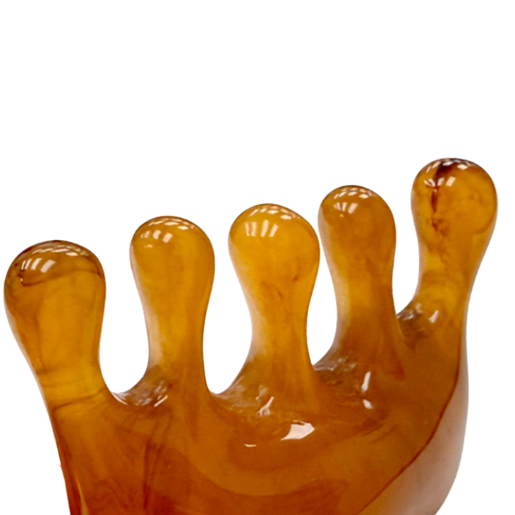 Detail image of the Wide Tooth Gua Sha Comb and Scalp Massager from SSW.