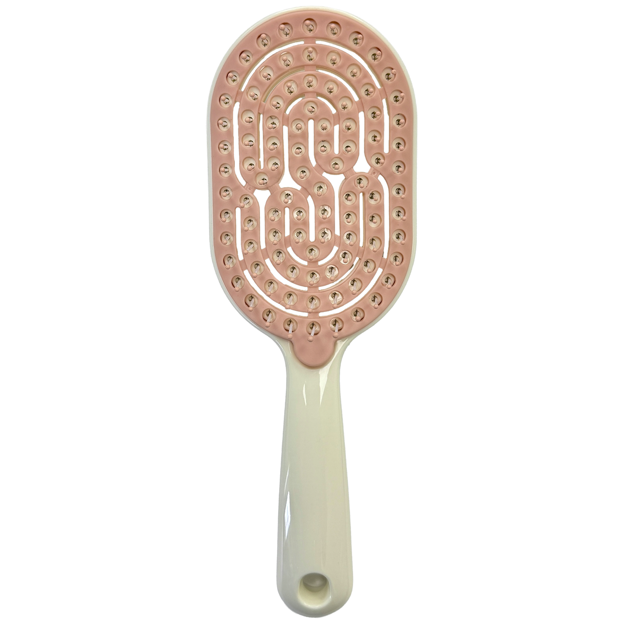 Main image of the ivory-blush SSW Flexible Self-Cleaning Detangling Hairbrush