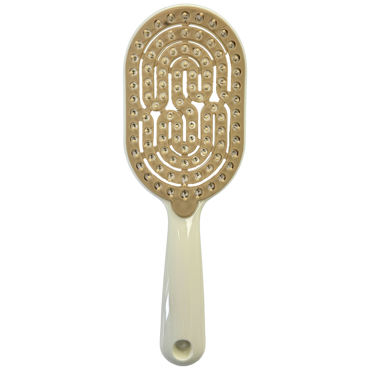 Main image of the ivory-cashmere SSW Flexible Self-Cleaning Detangling Hairbrush
