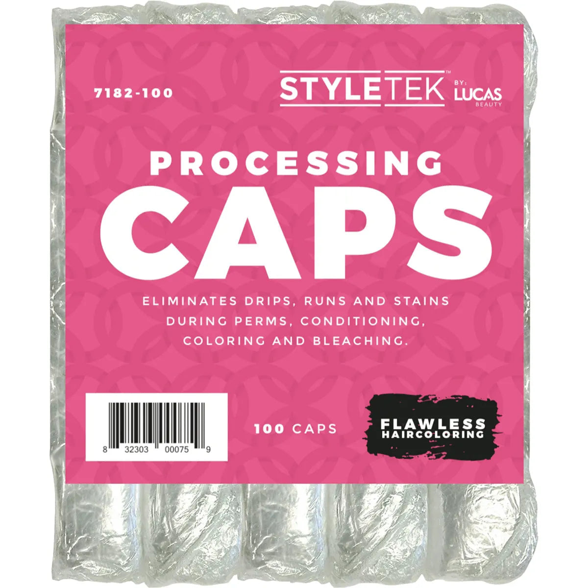 Main image of the StyleTek 7182-100 Disposable Processing Caps.
