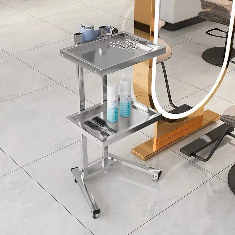 SW30 - Silver | Salon Folding Tray TROLLEY SSW