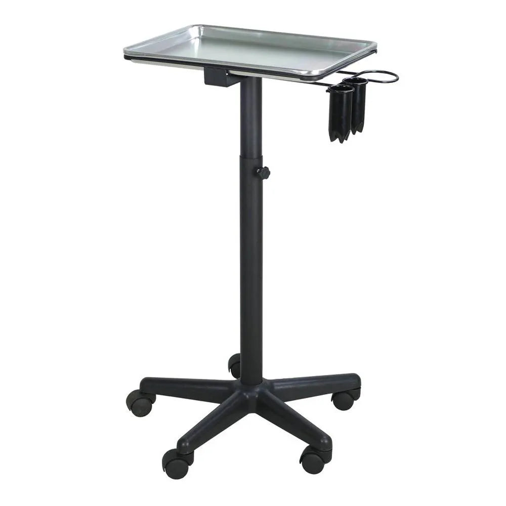 T-011B | Professional Aluminum Salon Rolling Utility Tray TROLLEY SSW