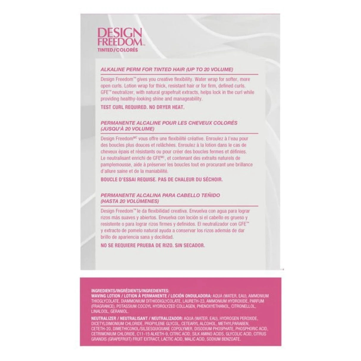 Tinted Alkaline Permanent | DESIGN FREEDOM | ZOTOS Hair Permanents & Straighteners ZOTOS