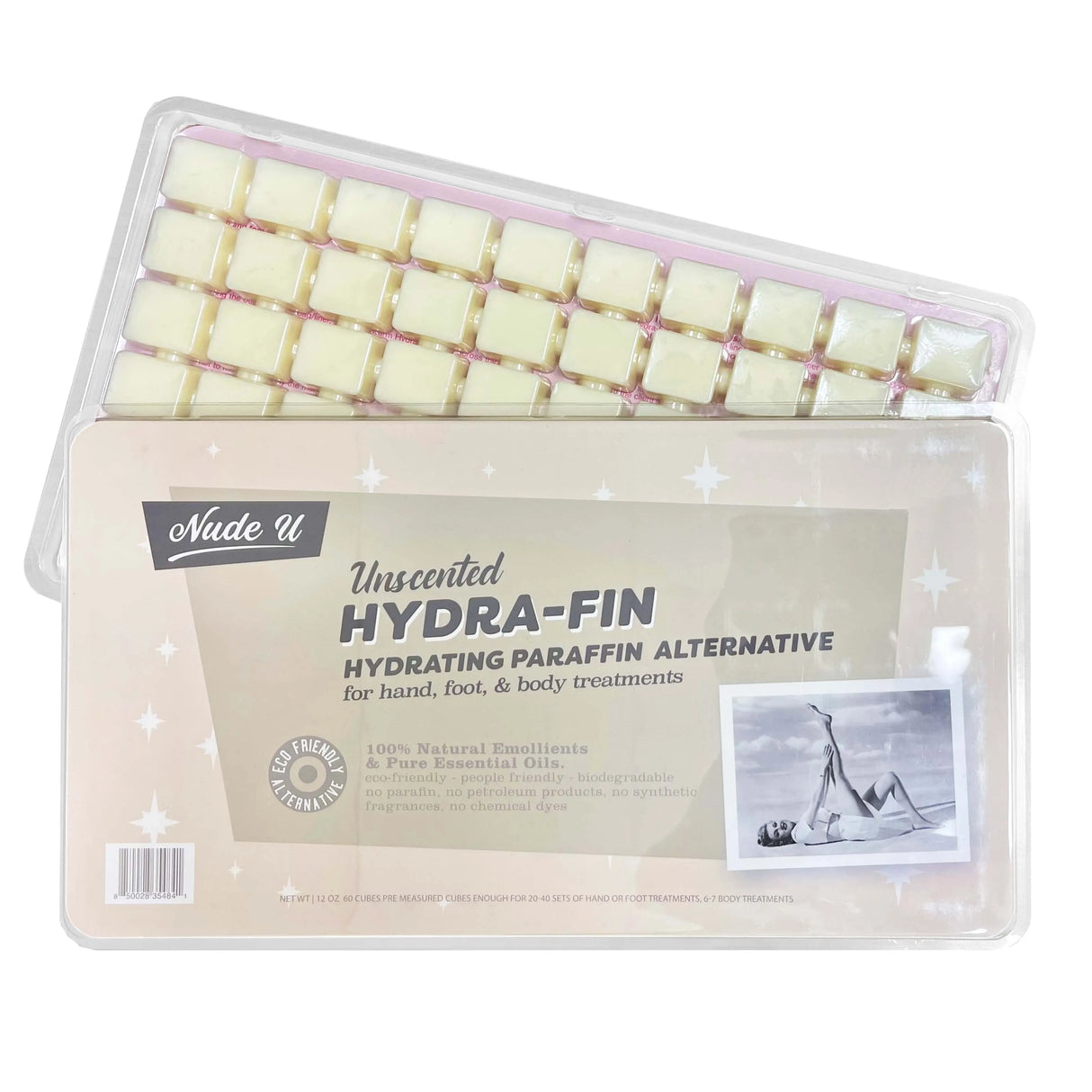 Unscented Hydra-Fin | Hydrating Paraffin Alternative | For Hand, Food & Body | NUDE U Spas NUDE U
