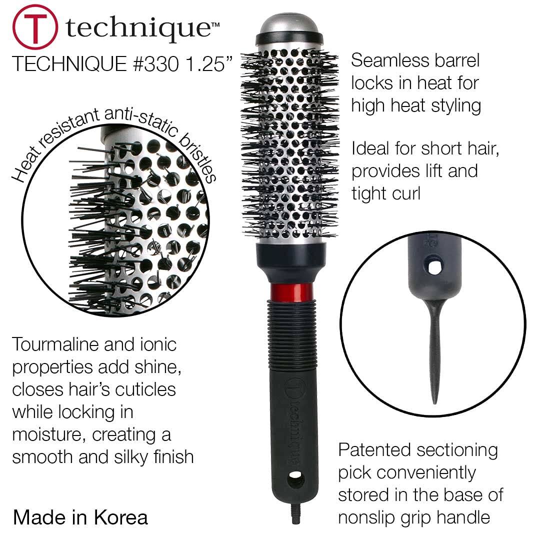 #330 - 1.25" Technique Thermal | CRICKET COMBS & BRUSHES CRICKET 