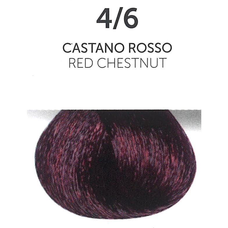 Perlacolor 4/6 Red Chestnut Permanent Hair Dye 100 ml - Long-lasting color for salon treatments.
