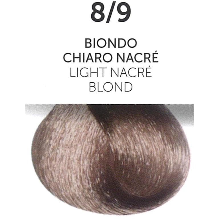 Perlacolor 8/9 Light Nacre Blond Permanent Hair Dye 100 ml - Long-lasting color for salon treatments.