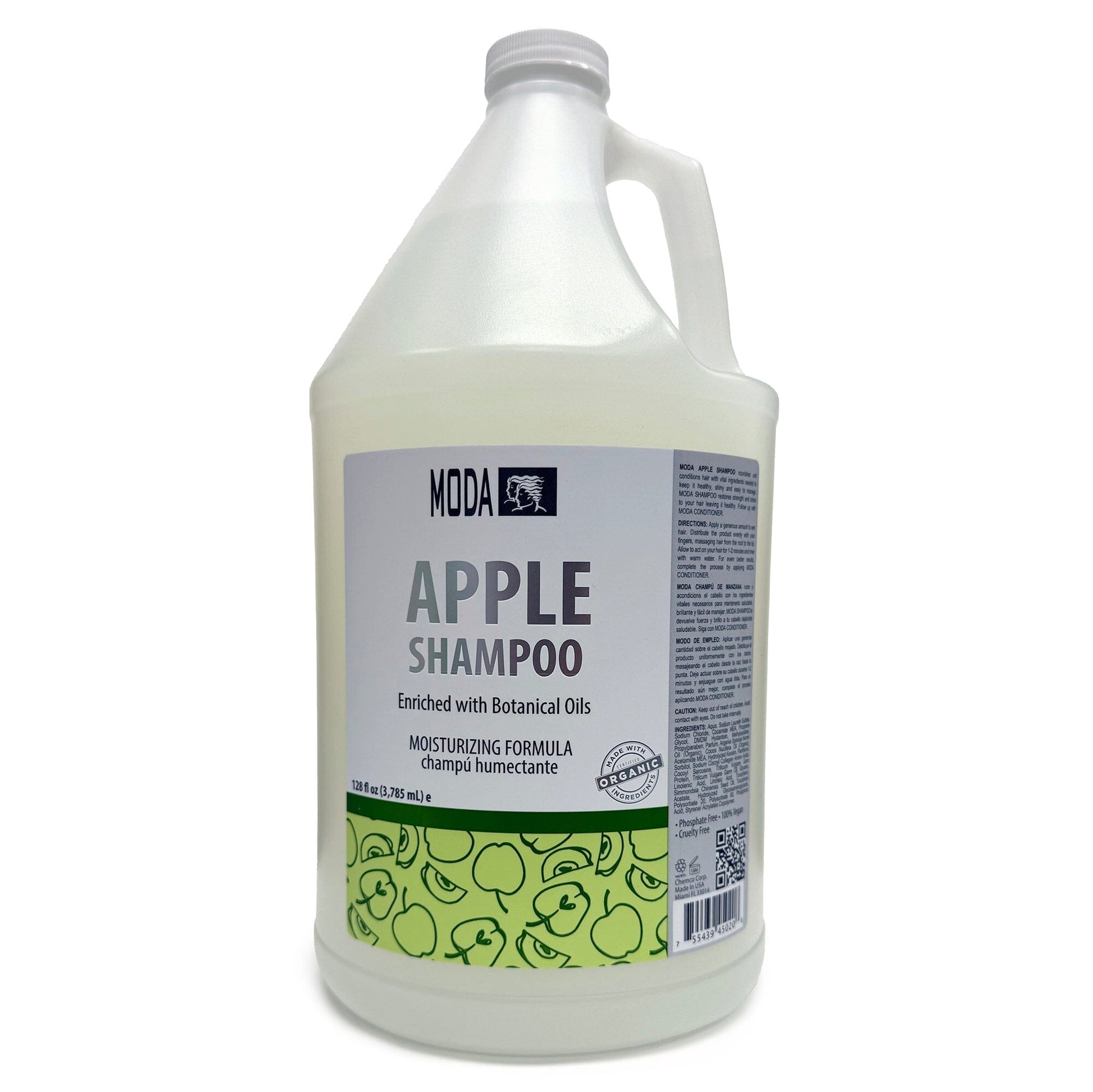 Apple Shampoo | Enriched with Botanical Oils | 128 fl oz | MODA SHAMPOO MODA
