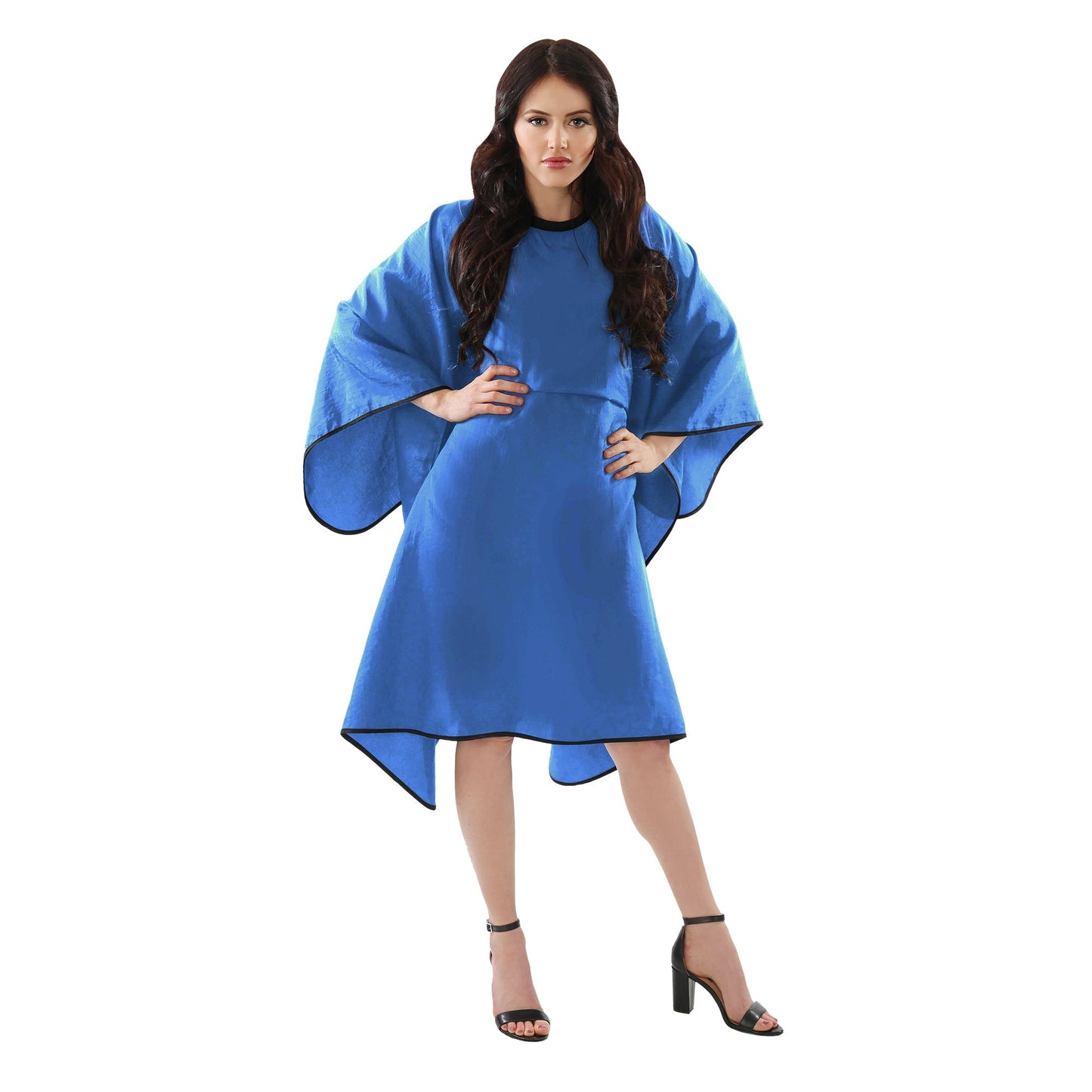 Blue | SALON CAPE | STYLETEK Hairdressing Capes & Neck Covers STYLETEK