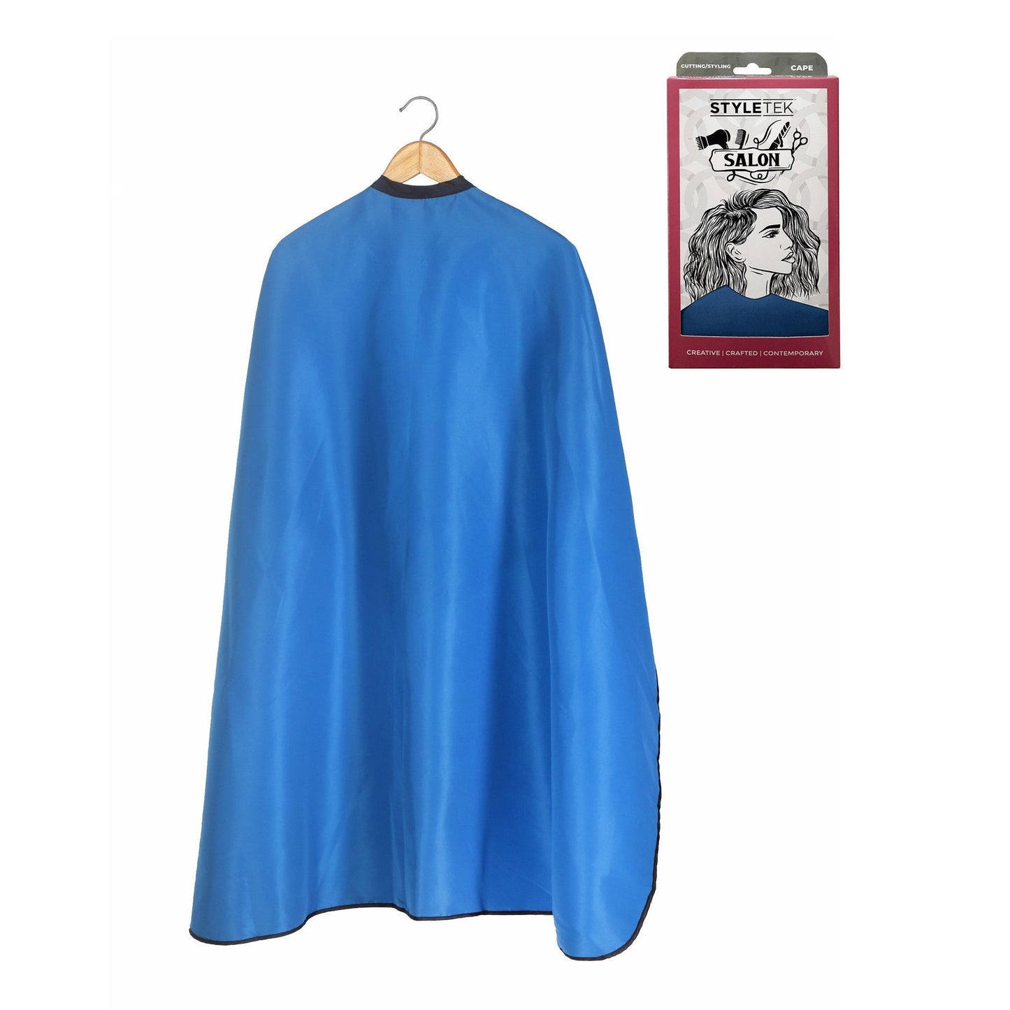 Blue | SALON CAPE | STYLETEK Hairdressing Capes & Neck Covers STYLETEK