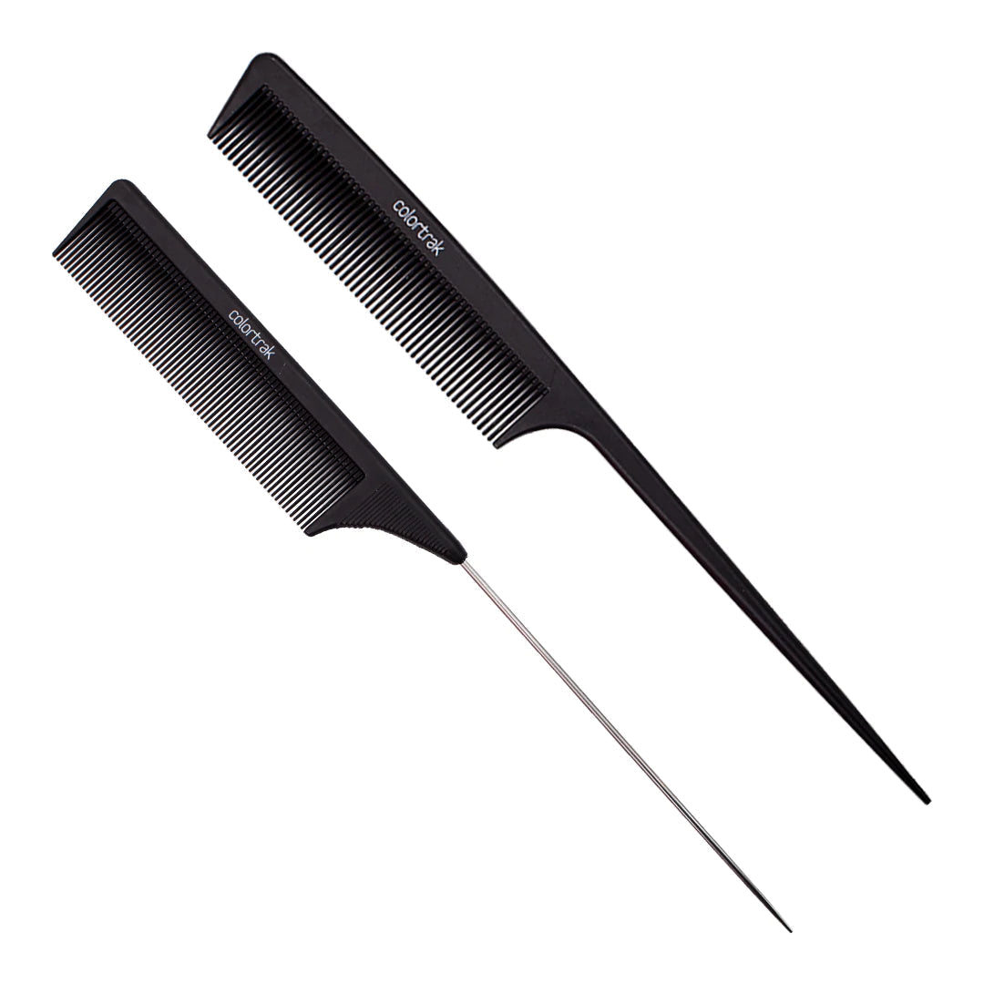 Carbon Fiber Combs | 2PK Black | 7048-2PK | COLORTRAK Combs & Brushes COLORTRAK