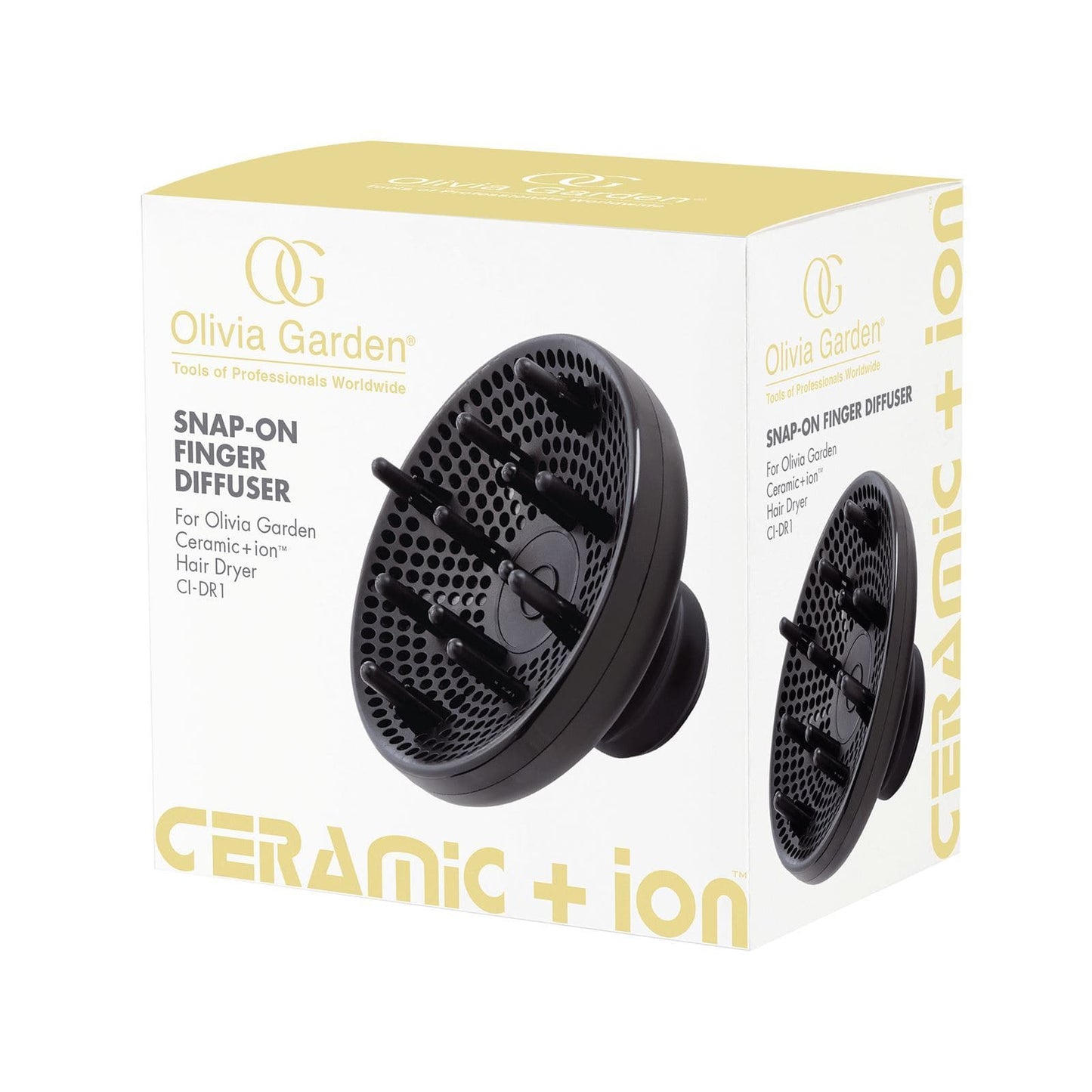 Ceramic+Ion Snap-On Diffuser | CI-DR1DF1 COMBS & BRUSHES OLIVIA GARDEN