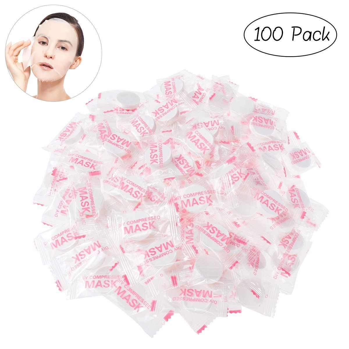 Compressed Facial Masks | 100 Pack SPA HOTLINE BEAUTY 