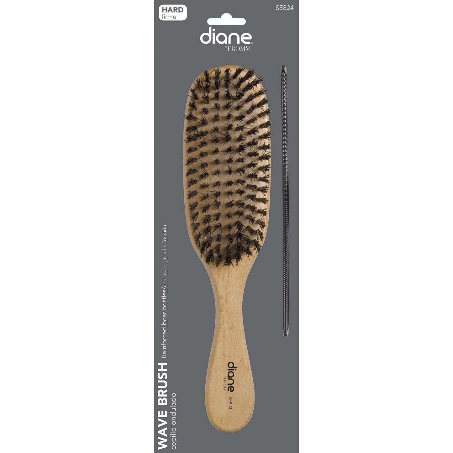 DIANE REINFORCED BOAR with Free 7" Styling Comb COMBS & BRUSHES DIANE