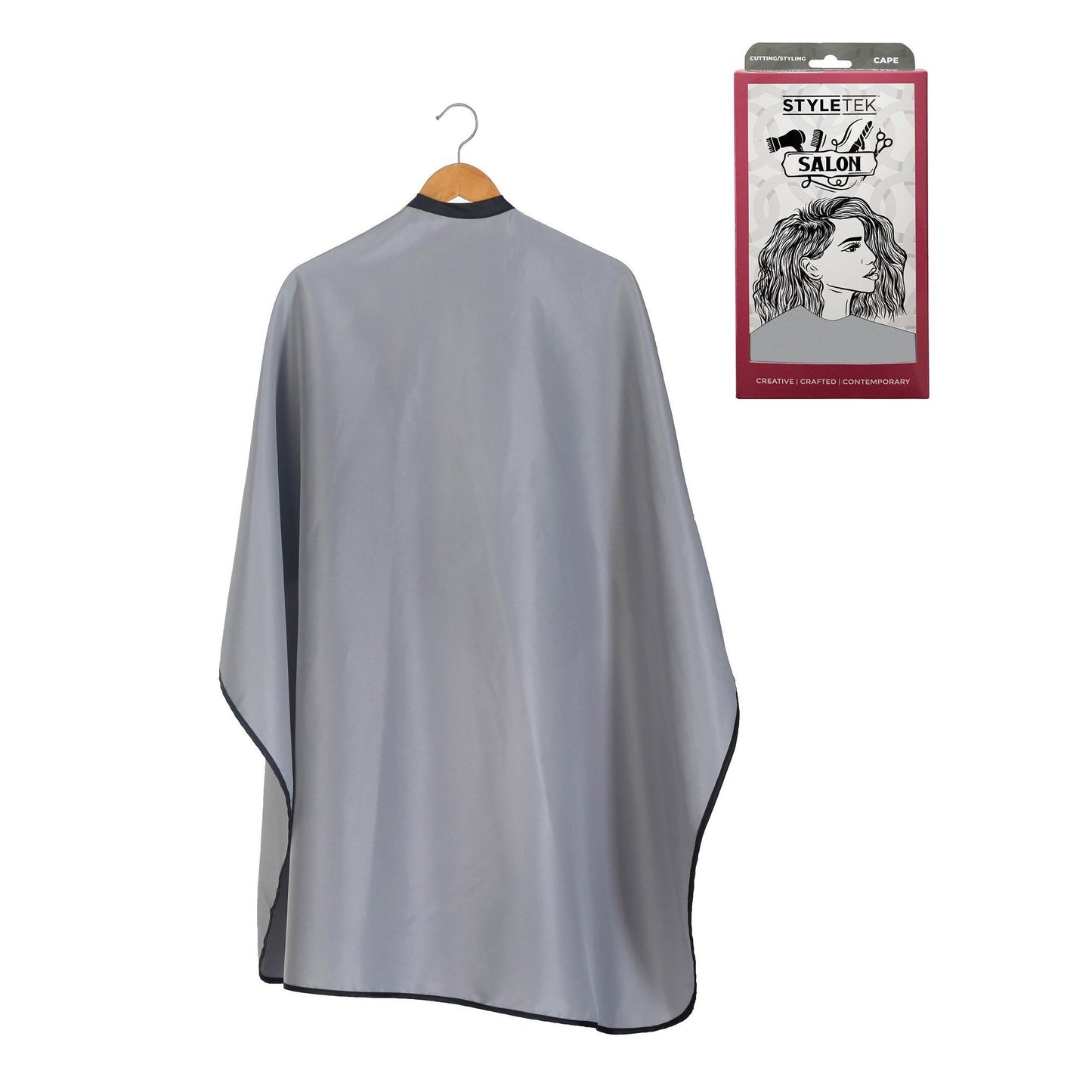 Gray | SALON CAPE | STYLETEK Hairdressing Capes & Neck Covers STYLETEK
