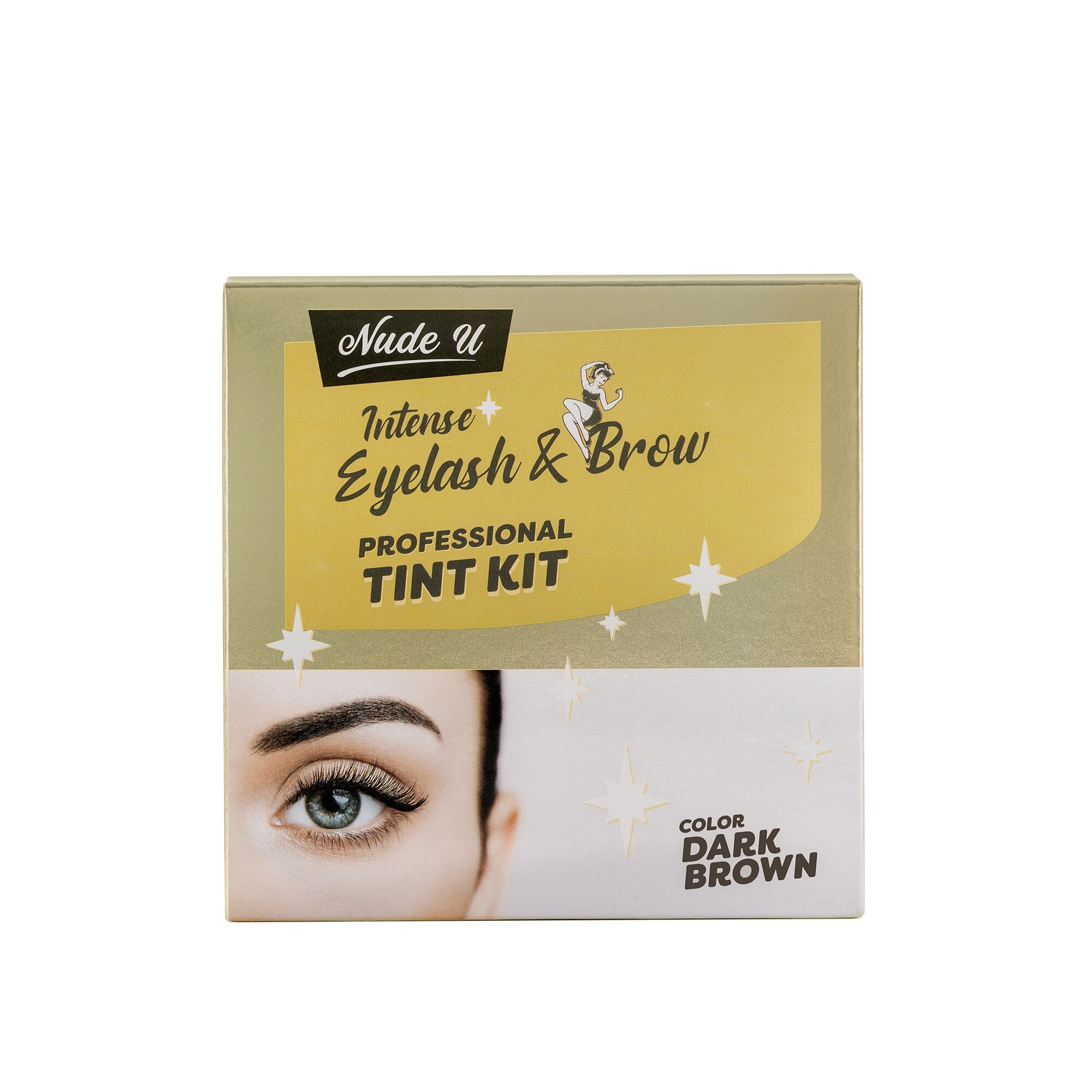 Intense Eyelash & Brow | Dark Brown | Professional Tint Kit | NUDE U