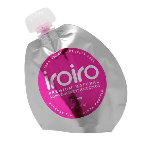 Iroiro 70 Pink Semi-Permanent Hair Color – Vibrant, Vegan, and Easy to Apply.