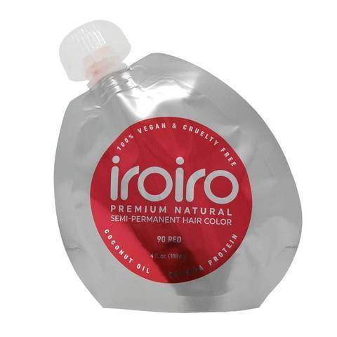 Iroiro 90 Red Semi-Permanent Hair Color – Vibrant, Vegan, and Easy to Apply.