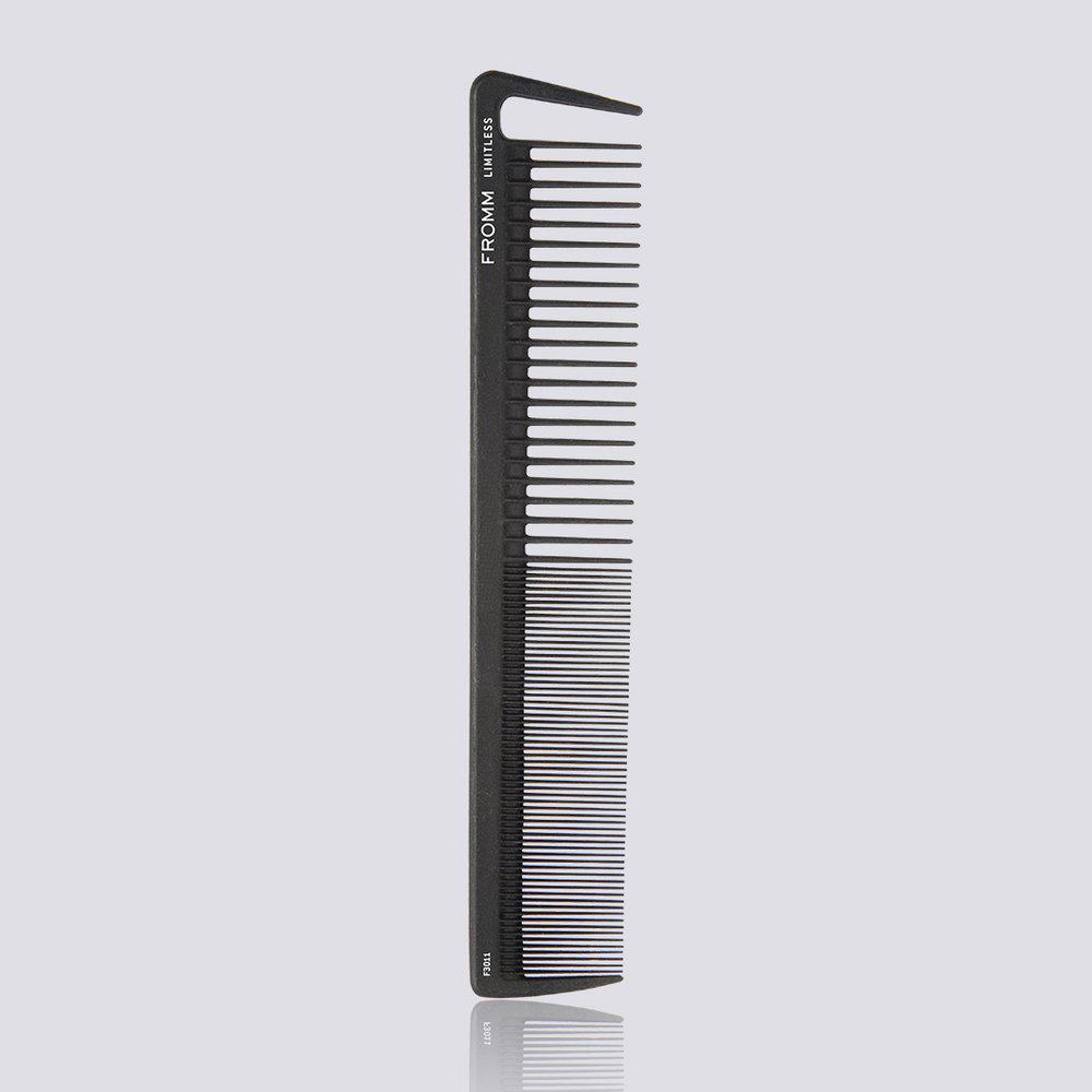 LIMITLESS 7.5" CARBON BASIN COMB | F3011 COMBS & BRUSHES FROMM