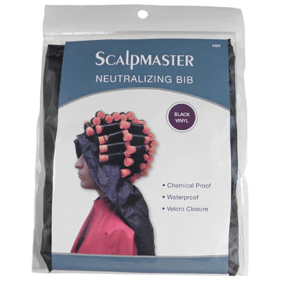 Neutralizing Bib | Black Vinyl | 446V | SCALPMASTER HAIR COLORING ACCESSORIES SCALPMASTER