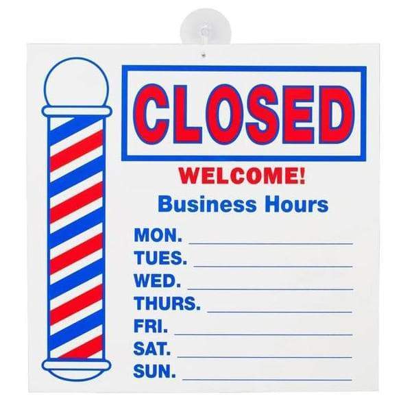 Open/Closed Barber Pole Sign | SC-9016 MISC SCALPMASTER