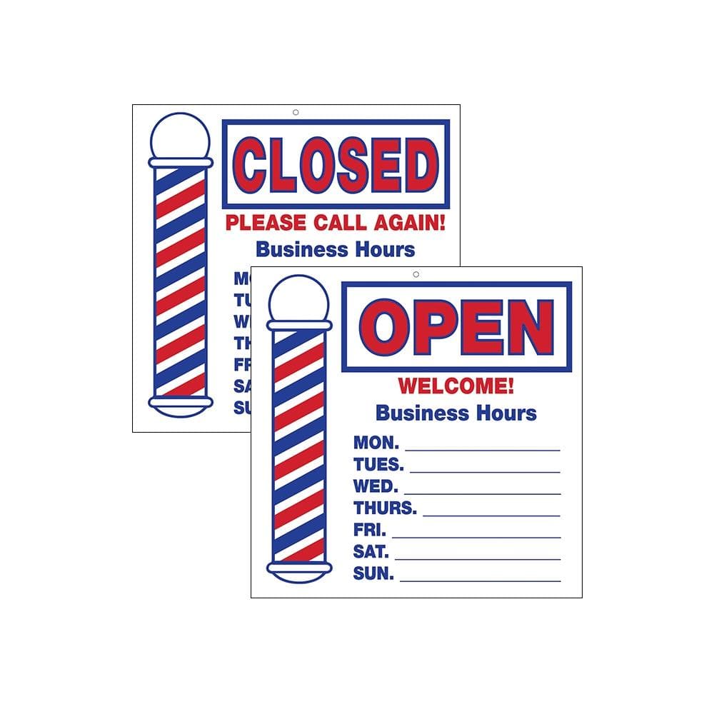 Open/Closed Barber Pole Sign | SC-9016 MISC SCALPMASTER
