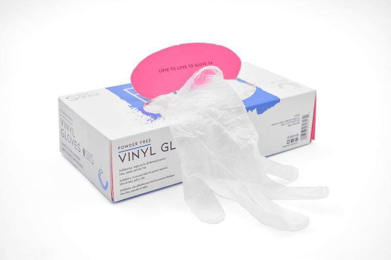 POWDER-FREE VINYL GLOVES | HAIRSTYLIST GLOVES | 102VPF DISPOSABLE GLOVES COLORTRAK
