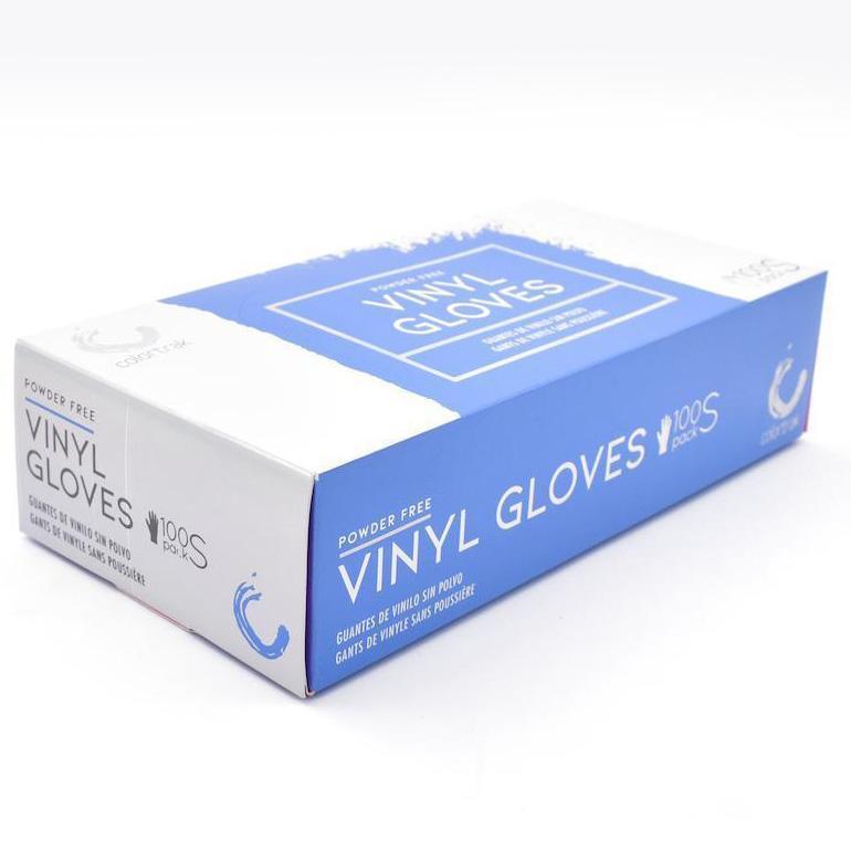 POWDER-FREE VINYL GLOVES | HAIRSTYLIST GLOVES | 102VPF DISPOSABLE GLOVES COLORTRAK M