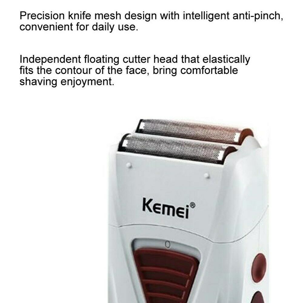 Reciprocating Electric Shaver | Titanium Foil Metal Tool Head | Kemei PERSONAL CARE KEMEI 