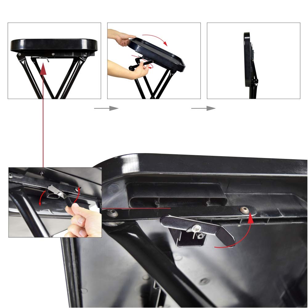 SF-001 | Professional Salon Folding Trolley/Tray/Cart on Wheels Hoists, Cranes & Trolleys SSW