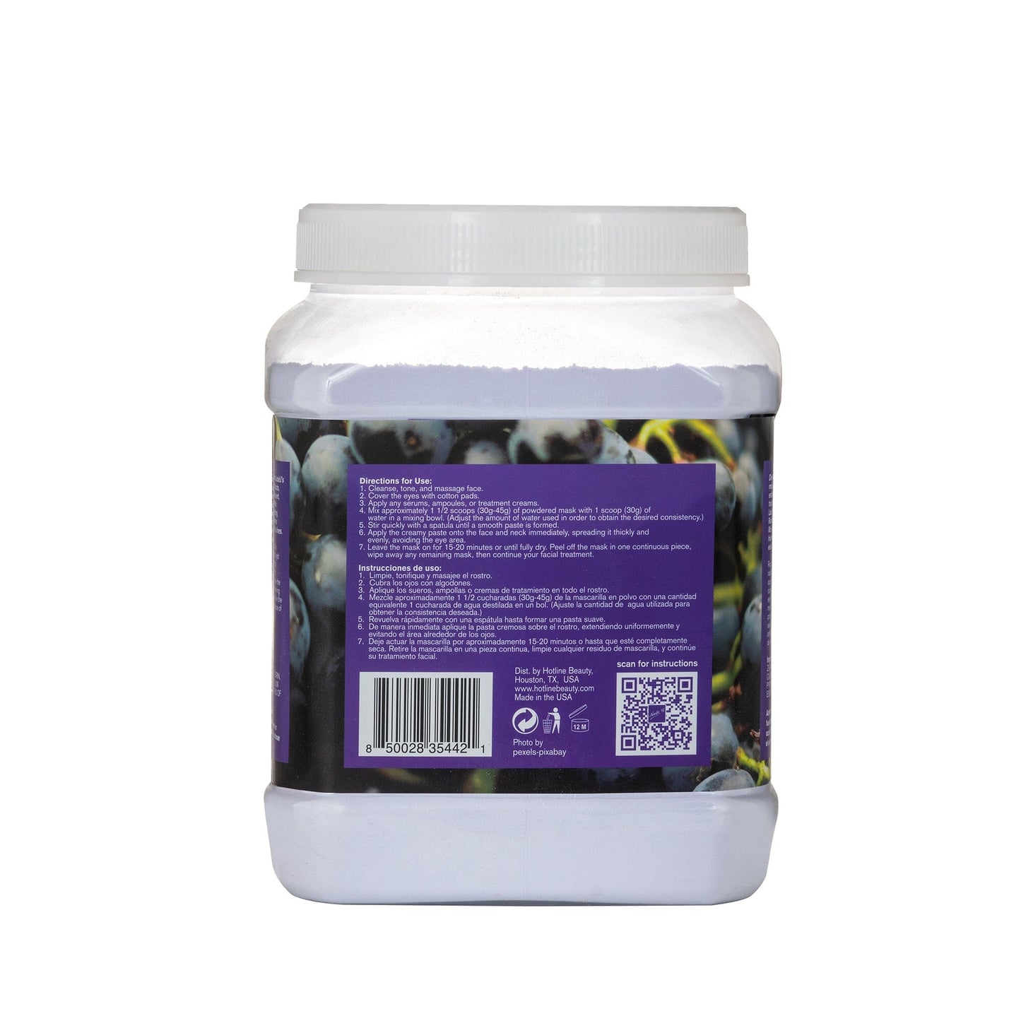 Soft Powder Mask | Grapeseed | 1 KG | NUDE U Skin Care NUDE U 