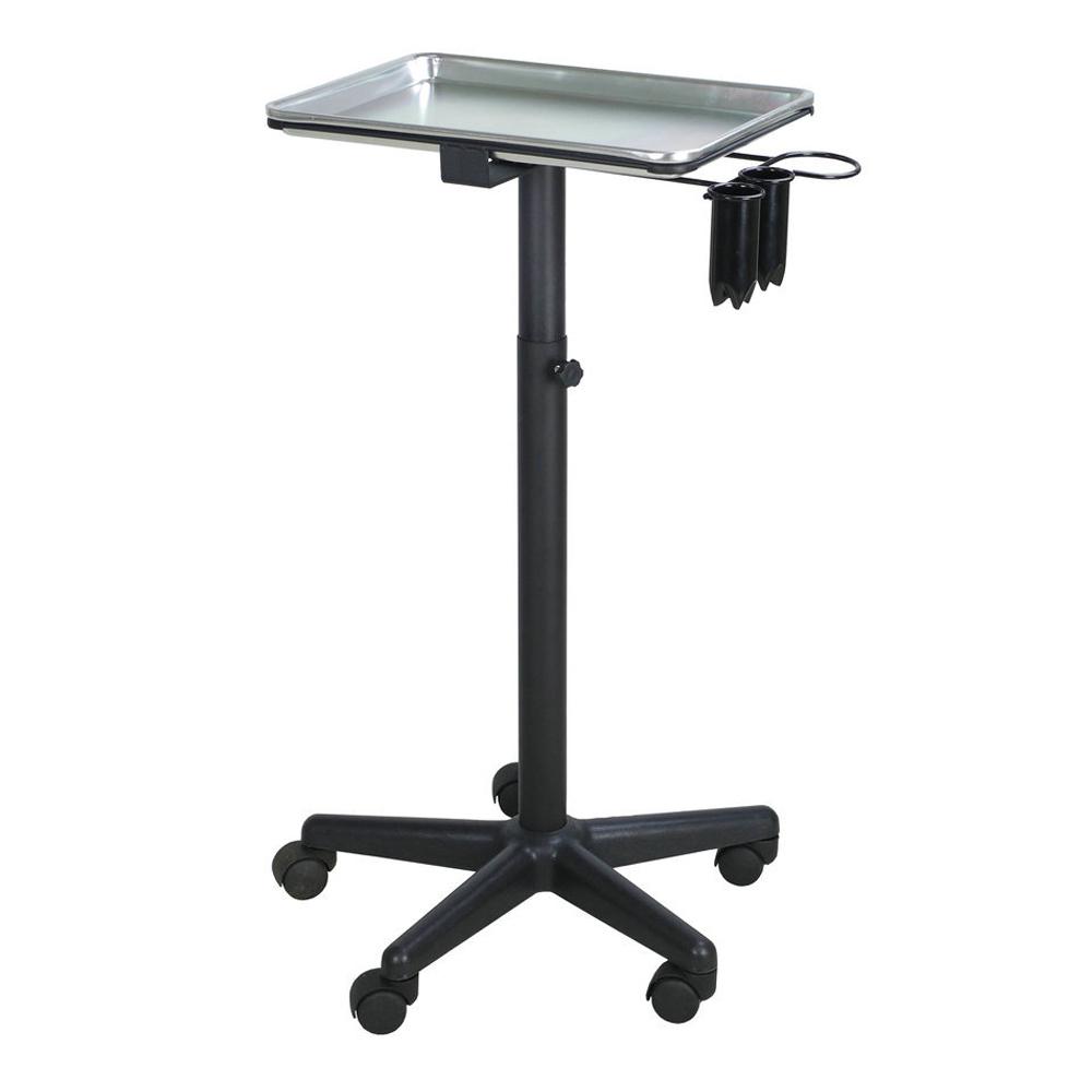 T-011B | Professional Aluminum Salon Rolling Utility Tray TROLLEY SSW
