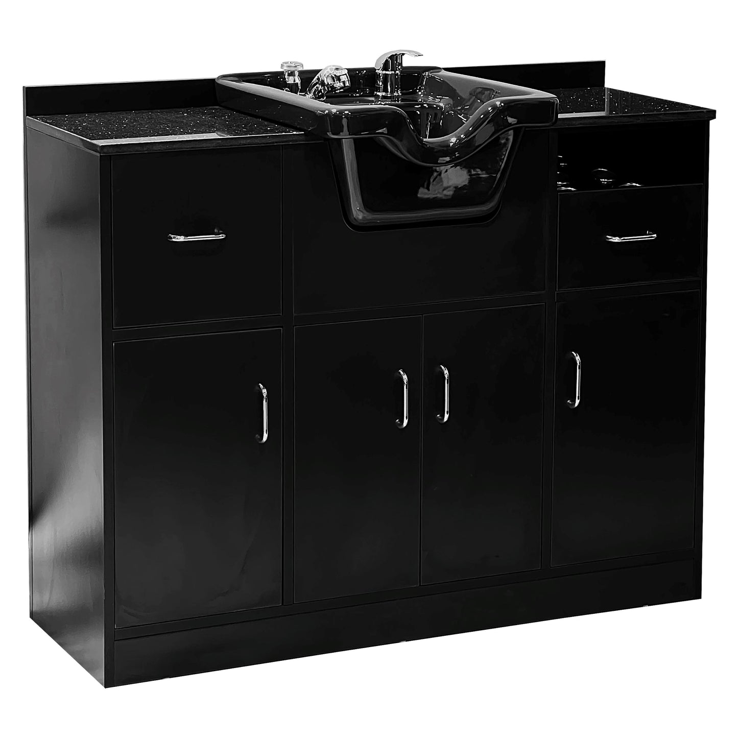 U5608 | Shampoo Unit SHAMPOO UNITS AND CABINETS SSW Black Bowl 