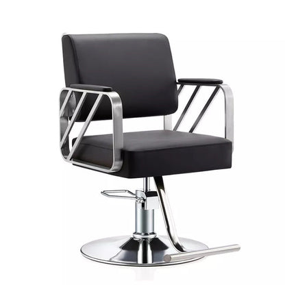 WL-S2265 | Styling Chair Salon Chairs SSW Black and Silver 