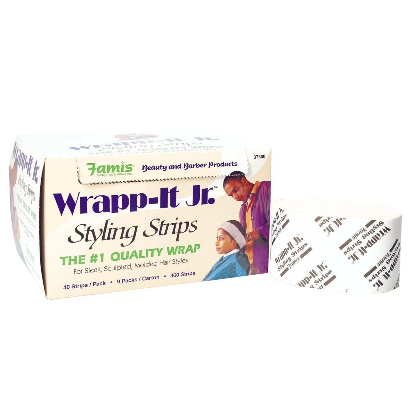 Wrapp-It Jr Styling Strips | 9 Packs of 40 Strips | White | 37300 | GRAHAM BEAUTY Towels GRAHAM BEAUTY