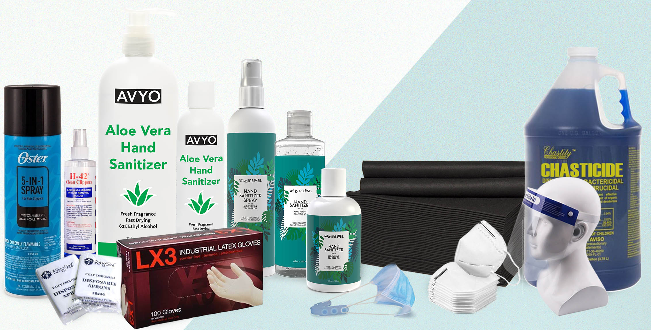Shop our full selection of PPE, disinfectant, sanitizer, and disposable products at Salon and Spa Wholesaler
