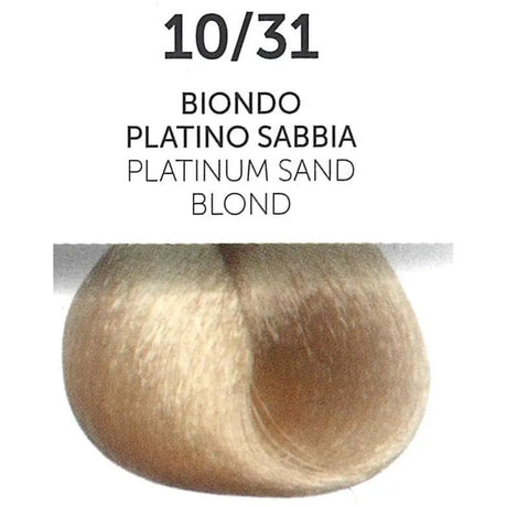 Perlacolor 10/31 Platinum Sand Blond Permanent Hair Dye 100 ml - Long-lasting color for salon treatments. 