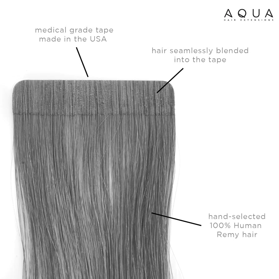 #1B/4 Balayage | 22" | 10pcs | 32117 | AQUA Hair Extensions AQUA 