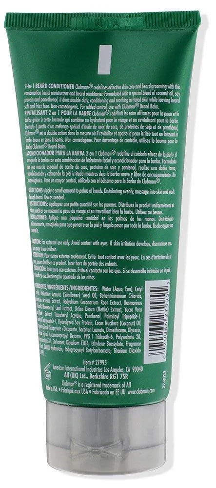 2-in-1 Beard Conditioner and Face Moisturizer | CLUBMAN PERSONAL CARE CLUBMAN 