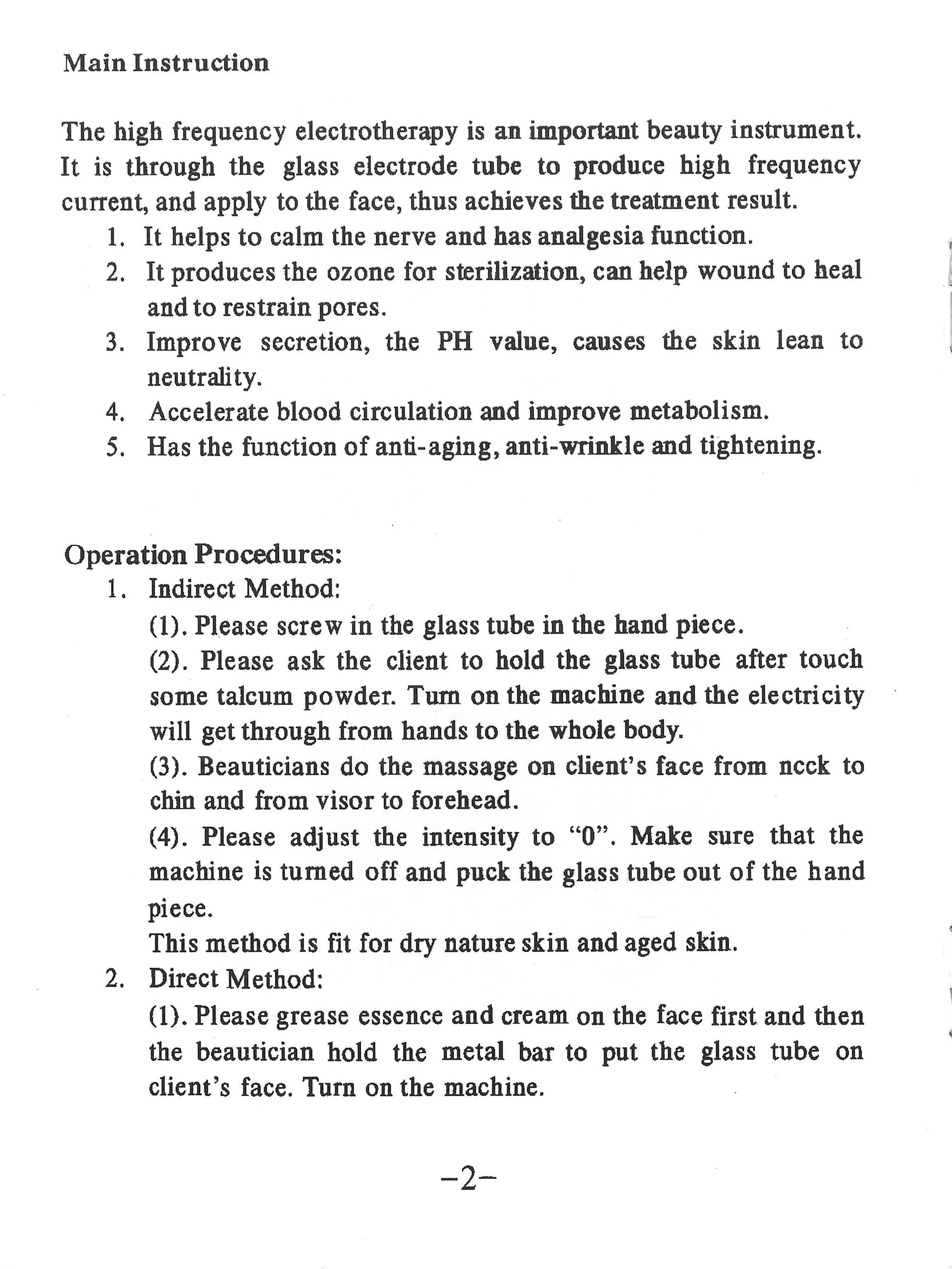 Page 1 of 4-in-1 system instructions.
